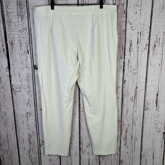 Eileen Fisher Woman Plus Size 1X Washable Stretch Crepe Pants Slim Ankle in Bone - Picture 5 of 15